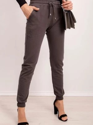 Zdjęcie produktu Spodnie damskie dresowe basic- khaki BASIC FEEL GOOD