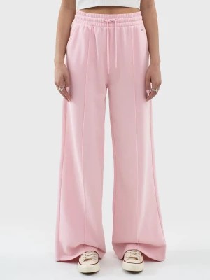 Zdjęcie produktu Spodnie damskie dresowe z szeroką nogawką różowe Abierto 600/ Chitasana 600 BIG STAR