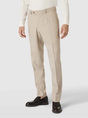 Zdjęcie produktu Spodnie do garnituru z żywej wełny z efektem melanżu model ‘Shiver’ carl gross