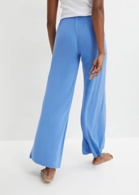 Zdjęcie produktu Spodnie do spania z szerokimi nogawkami, z wiskozy bonprix