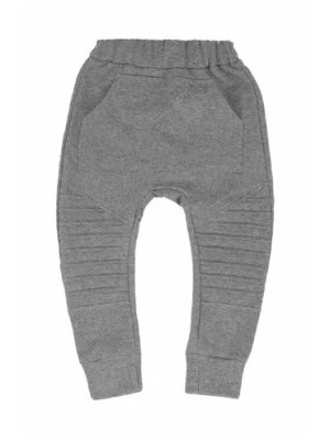 Zdjęcie produktu Spodnie dresowe chłopięce szare z ozdobnymi przeszyciami Tup Tup