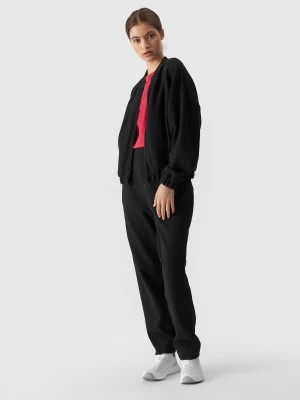 Zdjęcie produktu Spodnie dresowe damskie - czarne 4F