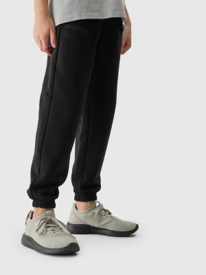 Zdjęcie produktu Spodnie dresowe joggery chłopięce - czarne 4F
