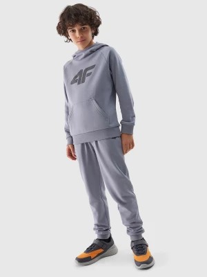 Zdjęcie produktu Spodnie dresowe joggery chłopięce - jasny niebieski 4F