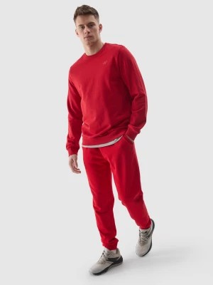 Zdjęcie produktu Spodnie dresowe joggery męskie - czerwone 4F