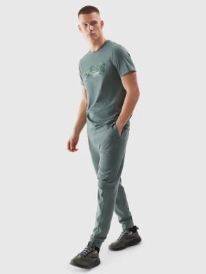 Zdjęcie produktu Spodnie dresowe joggery męskie - khaki 4F