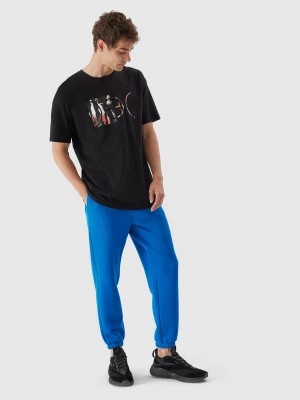 Zdjęcie produktu Spodnie dresowe joggery męskie - niebieskie 4F