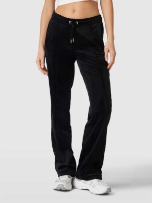 Zdjęcie produktu Spodnie dresowe o kroju straight fit z detalem z logo model ‘TINA’ Juicy Couture