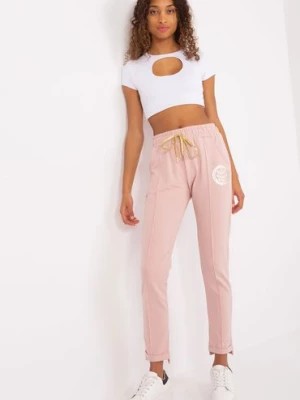 Zdjęcie produktu Spodnie dresowe z aplikacją jasny różowy