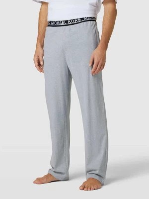 Zdjęcie produktu Spodnie dresowe z czystej bawełny z elastycznym paskiem z logo MICHAEL Michael Kors