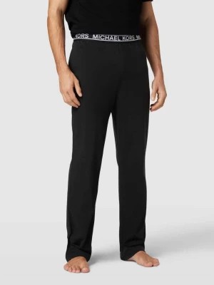 Zdjęcie produktu Spodnie dresowe z czystej bawełny z elastycznym paskiem z logo MICHAEL Michael Kors