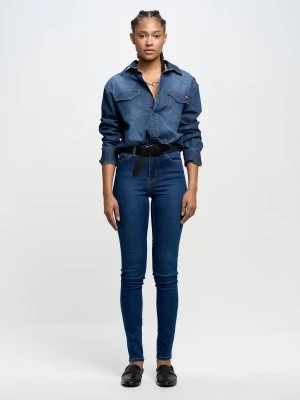 Zdjęcie produktu Spodnie jeans damskie z wysokim stanem Clara 658 BIG STAR