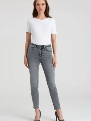 Zdjęcie produktu Spodnie jeansowe damskie szare Greenpoint