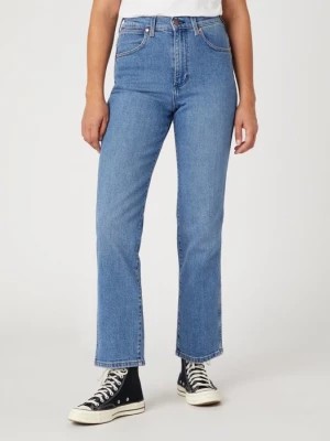 Zdjęcie produktu Spodnie jeansowe damskie WRANGLER WILD WEST MID BLUE
