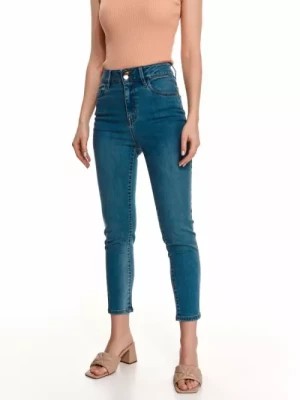 Zdjęcie produktu Spodnie jeansowe damskie z wysokim stanem TOP SECRET
