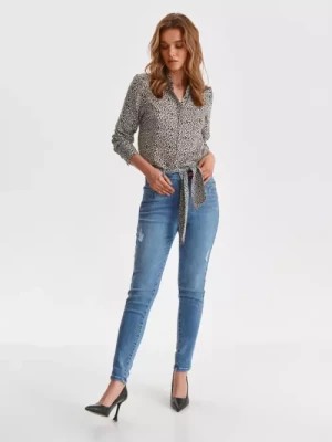 Zdjęcie produktu Spodnie jeansowe damskie ze zwężanymi nogawkami TOP SECRET