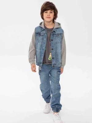Zdjęcie produktu Spodnie jeansowe typu bojówki dla chłopca Minoti
