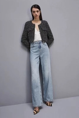 Zdjęcie produktu Spodnie jeansowe z kryształkami PATRIZIA PEPE