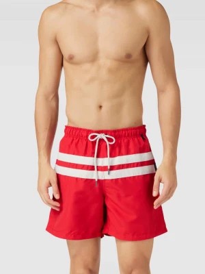Zdjęcie produktu Spodnie kąpielowe z paskami w kontrastowym kolorze Marc O'Polo