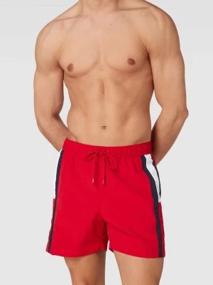 Zdjęcie produktu Spodnie kąpielowe z paskami w kontrastowym kolorze Tommy Hilfiger