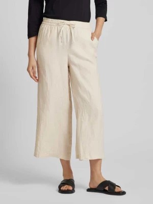 Zdjęcie produktu Spodnie lniane o kroju regular fit z elastycznym pasem Christian Berg Woman