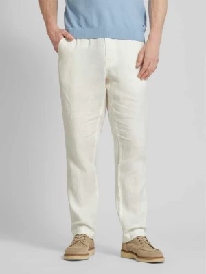 Zdjęcie produktu Spodnie lniane w jednolitym kolorze model ‘Littlefield’ Mazine