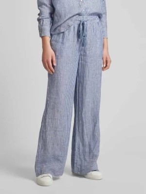 Zdjęcie produktu Spodnie lniane w paski Lauren Ralph Lauren