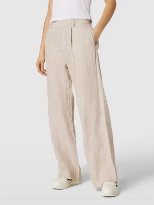 Zdjęcie produktu Spodnie lniane z lamowaną kieszenią z tyłu model ‘DENISE’ Gina Tricot