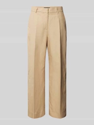 Zdjęcie produktu Spodnie materiałowe o kroju flared cut ze szlufkami na pasek model ‘ZIRCONE’ Weekend Max Mara