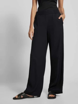 Zdjęcie produktu Spodnie materiałowe o kroju regular fit z elastycznym pasem Esprit