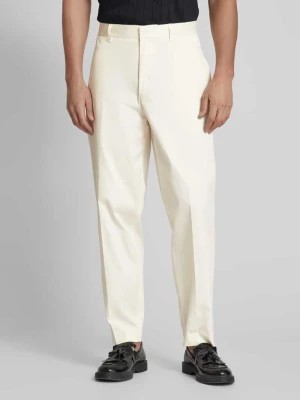 Zdjęcie produktu Spodnie materiałowe o kroju regular fit z kantami Emporio Armani