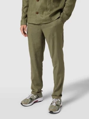 Zdjęcie produktu Spodnie materiałowe o kroju regular fit z tunelem model ‘Moss Green’ MOS MOSH