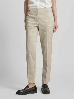 Zdjęcie produktu Spodnie materiałowe o kroju regular fit ze wzorem w kratę Christian Berg Woman Selection
