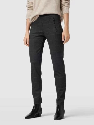 Zdjęcie produktu Spodnie materiałowe o kroju skinny fit ze wzorem w kratkę glencheck Christian Berg Woman