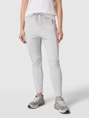 Zdjęcie produktu Spodnie materiałowe o kroju slim fit z ozdobnymi zamkami błyskawicznymi model ‘Future’ MAC
