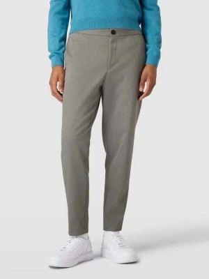 Zdjęcie produktu Spodnie materiałowe o kroju slim tapered fit z elastycznym pasem model ‘DANN’ Selected Homme