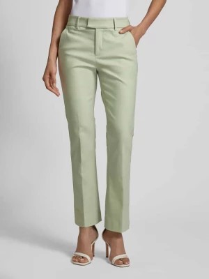 Zdjęcie produktu Spodnie materiałowe z poszerzaną nogawką w jednolitym kolorze model ‘ELLEN NIGHT’ MOS MOSH