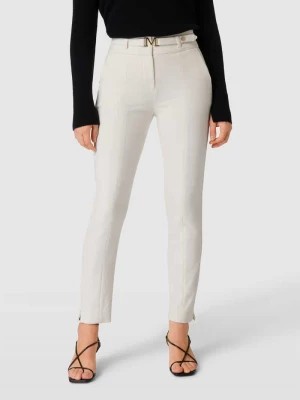 Zdjęcie produktu Spodnie materiałowe z wysokim stanem i fakturowanym wzorem model ‘AURORA PANT’ Marciano Guess
