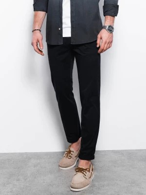 Zdjęcie produktu Spodnie męskie chino - czarne V2 P894
 -                                    L