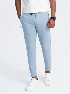 Zdjęcie produktu Spodnie męskie dresowe joggery - jasnoniebieskie V2 OM-PASK-0142
 -                                    S