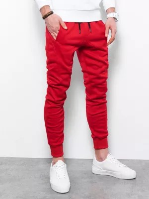 Zdjęcie produktu Spodnie męskie dresowe JOGERRY - czerwony V12 OM-PABS-0134
 -                                    XL