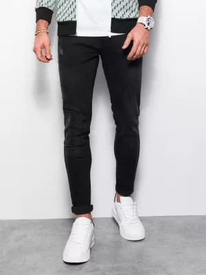 Zdjęcie produktu Spodnie męskie jeansowe SKINNY FIT - czarne P1060
 -                                    L