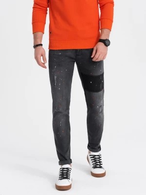 Zdjęcie produktu Spodnie męskie jeansowe SKINNY FIT - czarne V1 P1063
 -                                    L