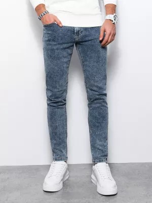 Zdjęcie produktu Spodnie męskie jeansowe SKINNY FIT - niebieskie V5 P1062
 -                                    L