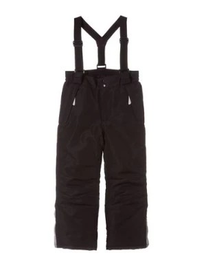 Zdjęcie produktu Spodnie narciarskie dziewczęce basic- czarne z elementami odblaskowymi 5.10.15.