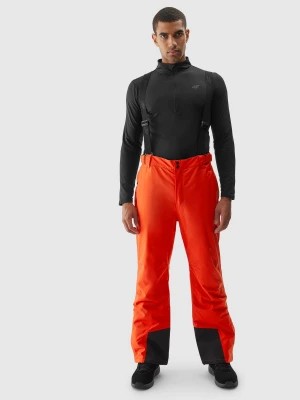 Zdjęcie produktu Spodnie narciarskie z szelkami membrana 5000 męskie - czerwone 4F