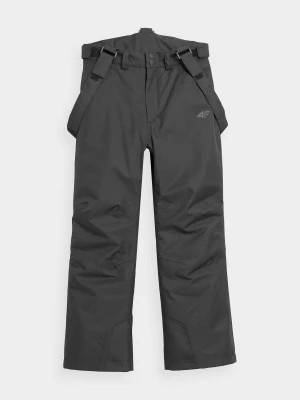 Zdjęcie produktu Spodnie narciarskie z szelkami membrana 8000 dziewczęce - czarne 4F
