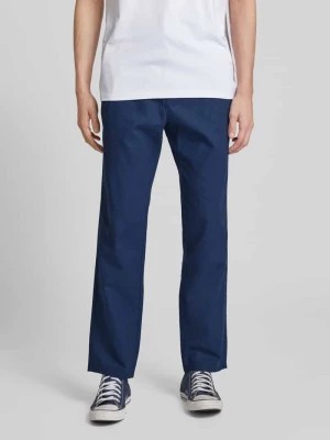 Zdjęcie produktu Spodnie o kroju regular fit z mieszanki lnu i bawełny z elastycznym pasem Blend