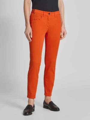 Zdjęcie produktu Spodnie o kroju slim fit w jednolitym kolorze LUISA CERANO