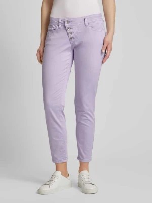 Zdjęcie produktu Spodnie o kroju slim fit z asymetryczną listwą guzikową model ‘Malibu’ Buena Vista